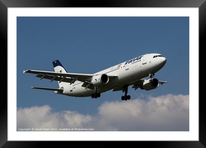  Iran Air Airbus A300 Framed Mounted Print by David Pyatt