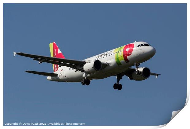 TAP Air Portugal Airbus A319   Print by David Pyatt