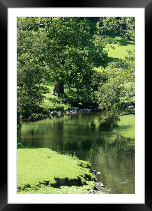 Tranquil River Framed Mounted Print by Caroline James