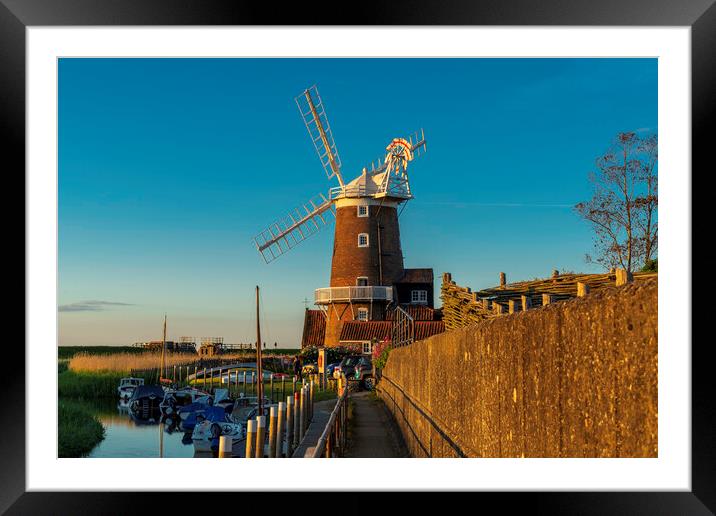 Cley windmill, North Norfolk coast Framed Mounted Print by Andrew Sharpe