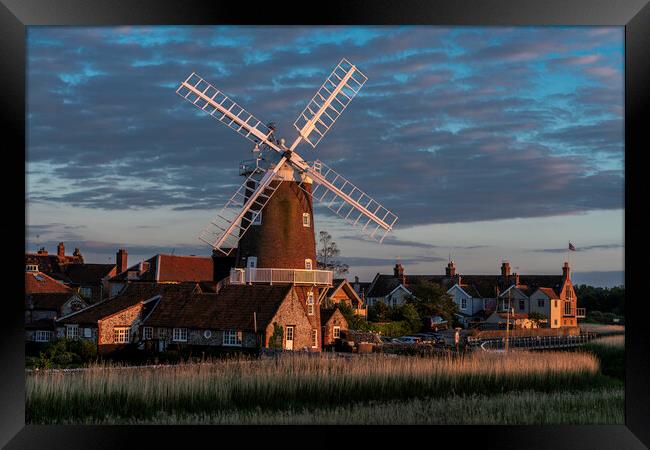 Cley windmill, North Norfolk coast Framed Print by Andrew Sharpe