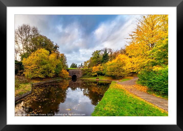 Chirk Canal Tunnel Wales Framed Mounted Print by Adrian Evans