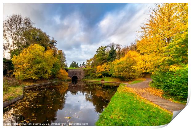 Chirk Canal Tunnel Wales Print by Adrian Evans