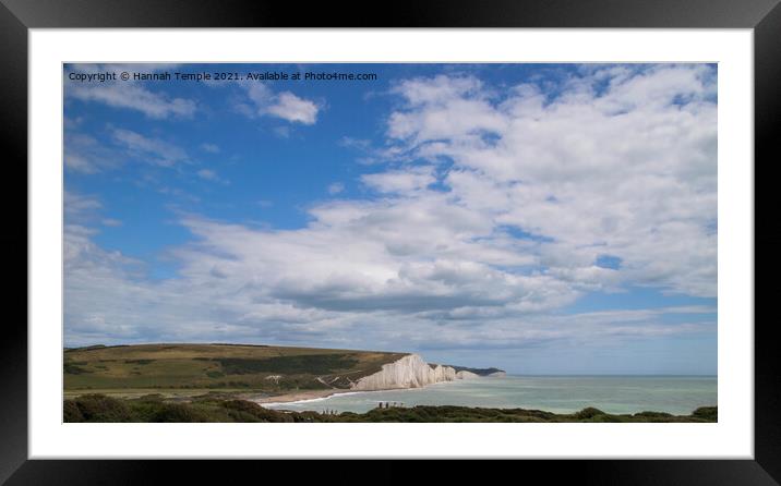 Seven Sisters under a summer sky  Framed Mounted Print by Hannah Temple