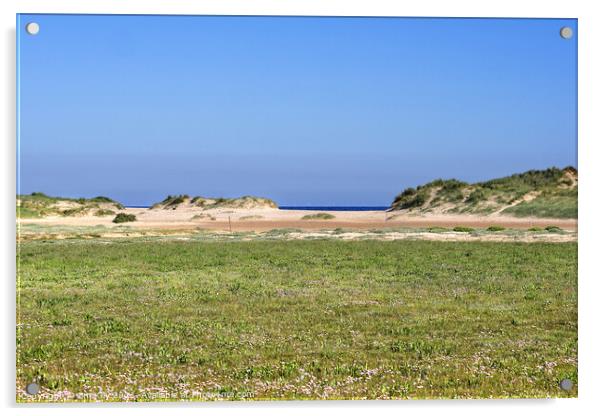 Holkham Beach Norfolk  Acrylic by Jim Key