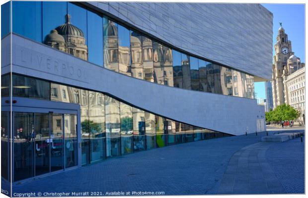 Reflections of Liverpool  Canvas Print by Christopher Murratt
