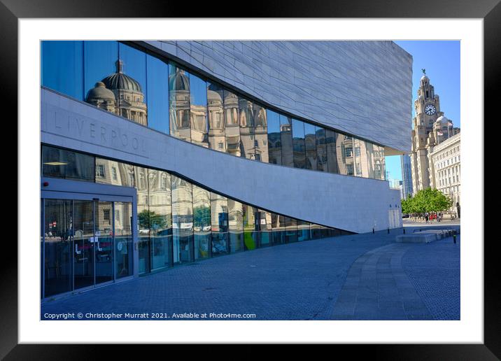 Reflections of Liverpool  Framed Mounted Print by Christopher Murratt