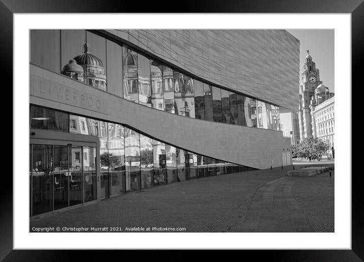Liverpool Reflections Framed Mounted Print by Christopher Murratt