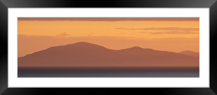 A sunset from Skye Framed Mounted Print by Duncan Loraine
