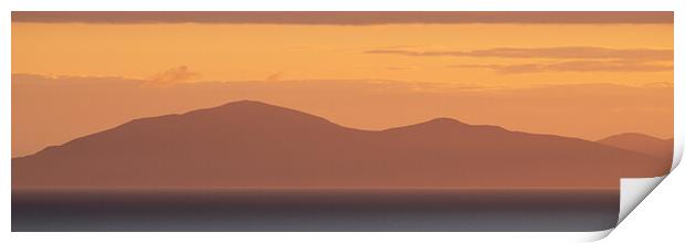 A sunset from Skye Print by Duncan Loraine