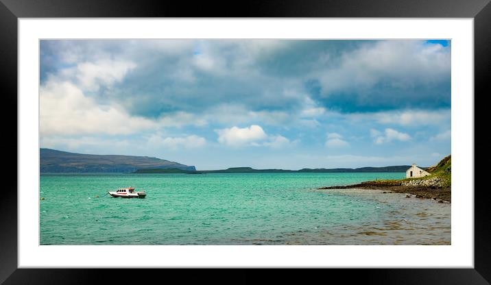 Waternish Bay Framed Mounted Print by Duncan Loraine