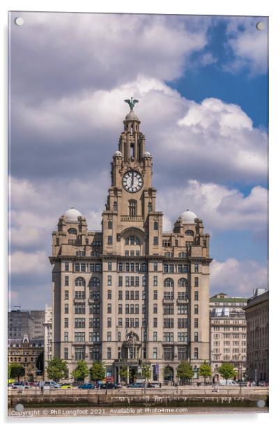 Royal Liver Building Liverpool  Acrylic by Phil Longfoot