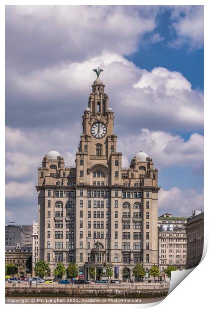 Royal Liver Building Liverpool  Print by Phil Longfoot