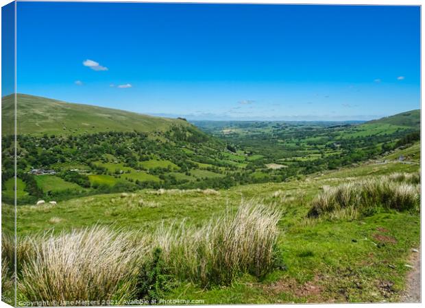 Brecon Beacons  Canvas Print by Jane Metters