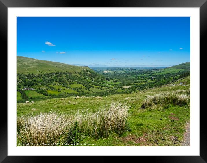 Brecon Beacons  Framed Mounted Print by Jane Metters
