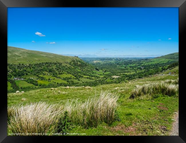 Brecon Beacons  Framed Print by Jane Metters