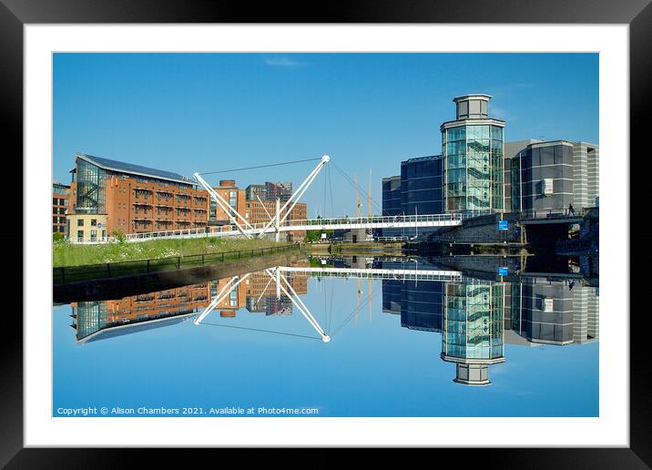 Leeds Knight's Bridge Way Framed Mounted Print by Alison Chambers
