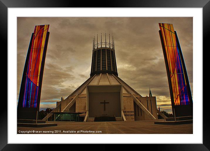 Christ the king cathedral Framed Mounted Print by Sean Wareing