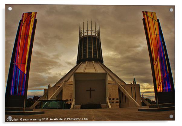 Christ the king cathedral Acrylic by Sean Wareing