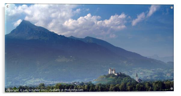 Liechtenstein Principality Acrylic by Les Schofield