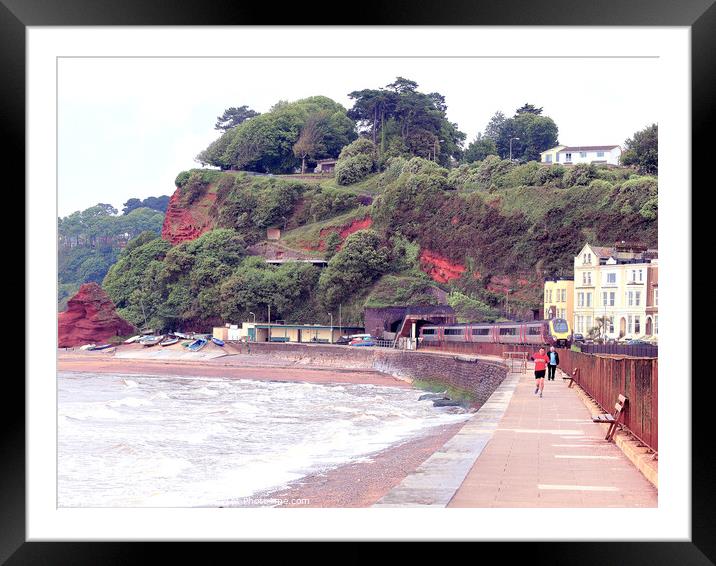 Dawlish Seafront. Framed Mounted Print by john hill