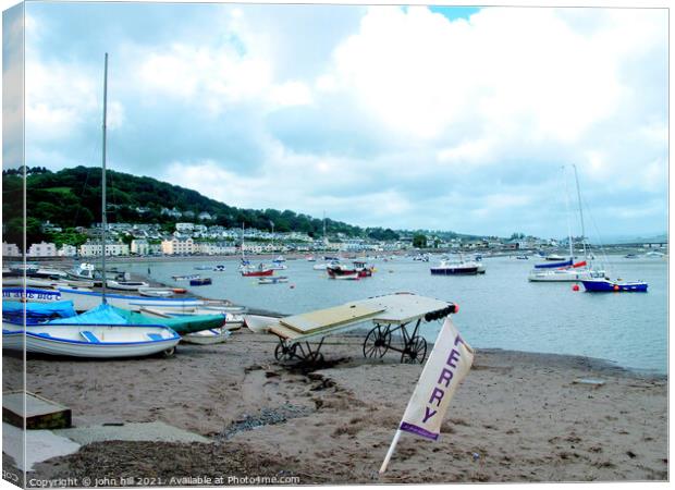 The Salty at Teignmouth in Devon Canvas Print by john hill