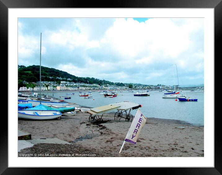 The Salty at Teignmouth in Devon Framed Mounted Print by john hill