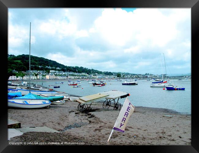 The Salty at Teignmouth in Devon Framed Print by john hill