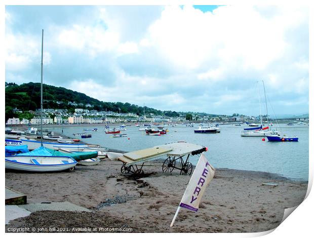 The Salty at Teignmouth in Devon Print by john hill