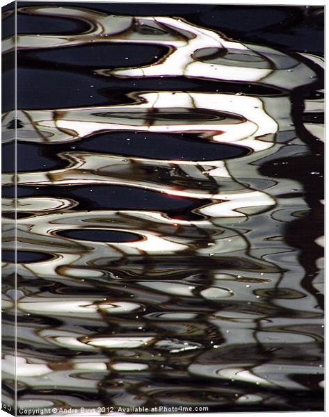 Waterreflection3 Canvas Print by Andre Buys