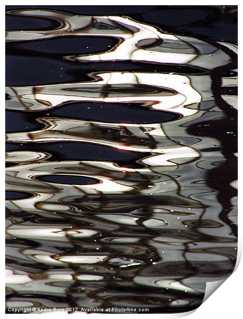 Waterreflection3 Print by Andre Buys