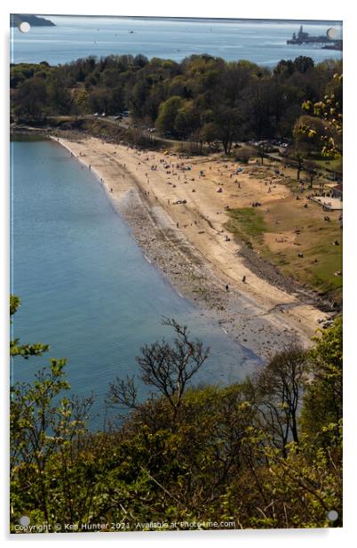 Silver Sands, Aberdour, Fife  Acrylic by Ken Hunter