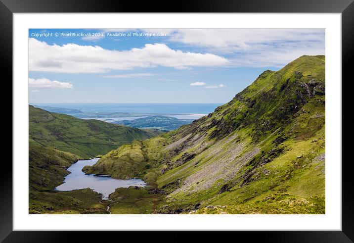 Scenic Cnicht Mountainside Snowdonia Wales Framed Mounted Print by Pearl Bucknall