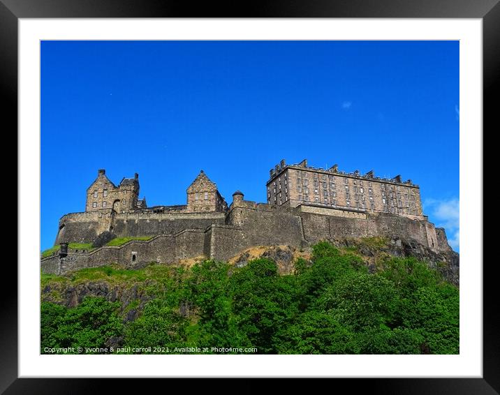 Edinburgh Castle Framed Mounted Print by yvonne & paul carroll