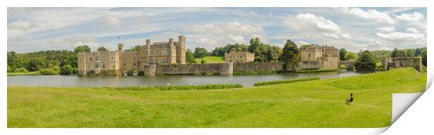 Leeds Castle on a Sunny June Day Print by Ray Hill