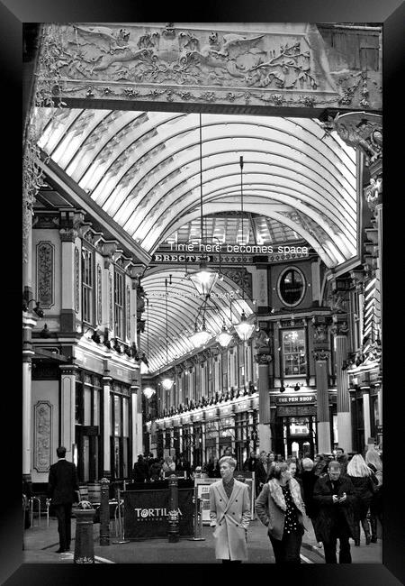 Leadenhall Market City of London England Framed Print by Andy Evans Photos