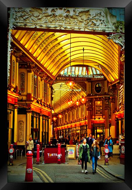 Leadenhall Market City of London England Framed Print by Andy Evans Photos