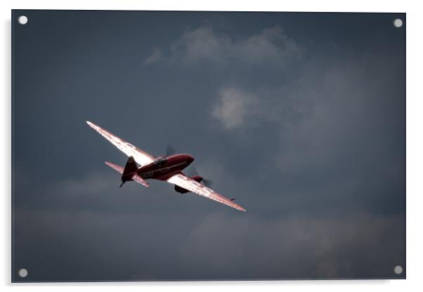 De Havilland DH88 Comet Acrylic by J Biggadike