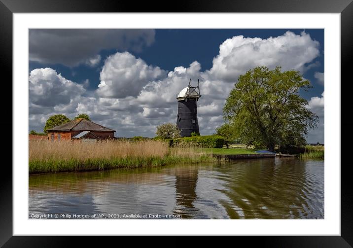 Windmill under Restoration Framed Mounted Print by Philip Hodges aFIAP ,