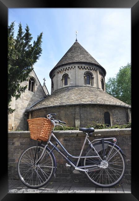 Bicycle and Round House, Cambridge Framed Print by Sam Robinson
