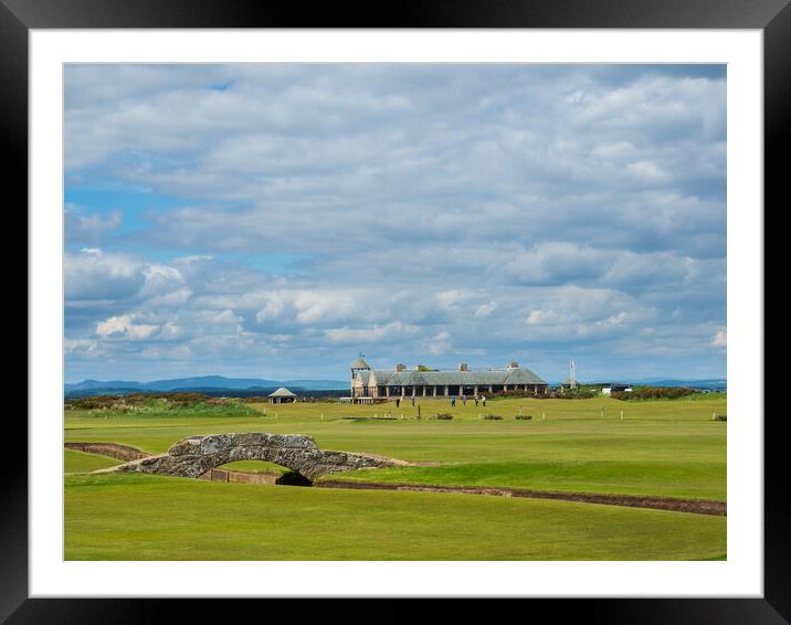 Swilken Bridge, The Old Course, St Andrews. Framed Mounted Print by Tommy Dickson