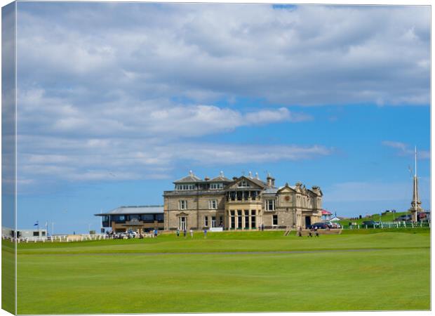 The Royal and Ancient Golf Clubhouse, St Andrews. Canvas Print by Tommy Dickson