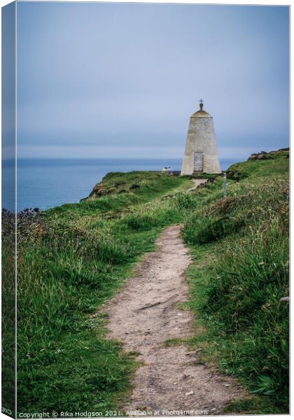 Old lookout tower, Portreath, Cornwall Canvas Print by Rika Hodgson