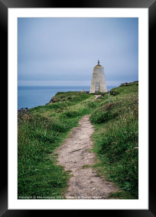 Old lookout tower, Portreath, Cornwall Framed Mounted Print by Rika Hodgson