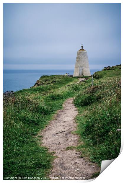 Old lookout tower, Portreath, Cornwall Print by Rika Hodgson