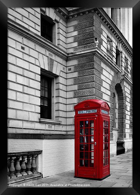 London's Calling Framed Print by Kevin Carr