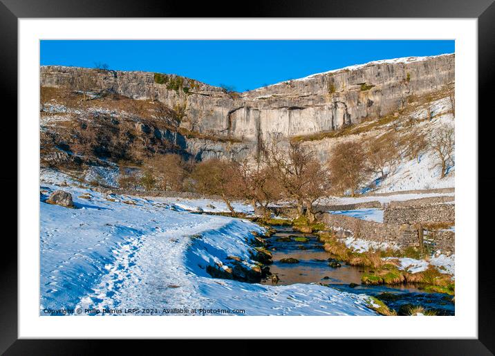 Malham Cove Framed Mounted Print by Philip Baines