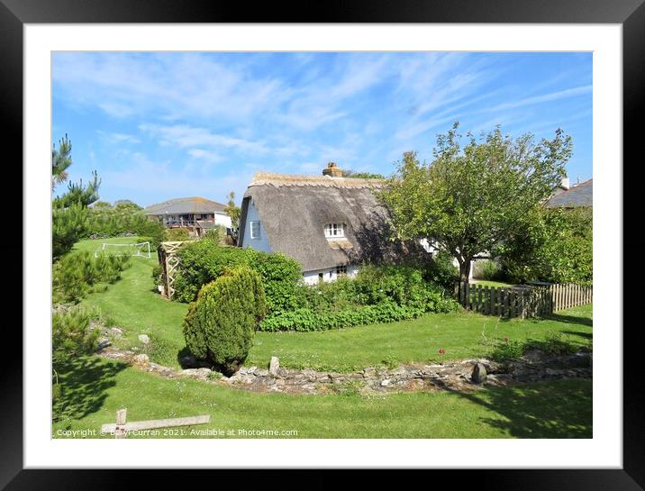 Enchanting Thatched Cottage Framed Mounted Print by Beryl Curran