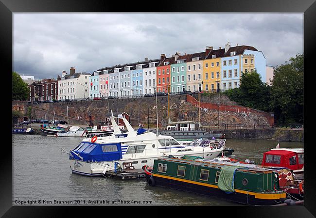 Bristol Harbour Houses Framed Print by Oxon Images