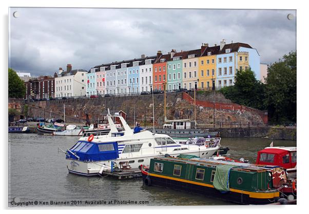 Bristol Harbour Houses Acrylic by Oxon Images